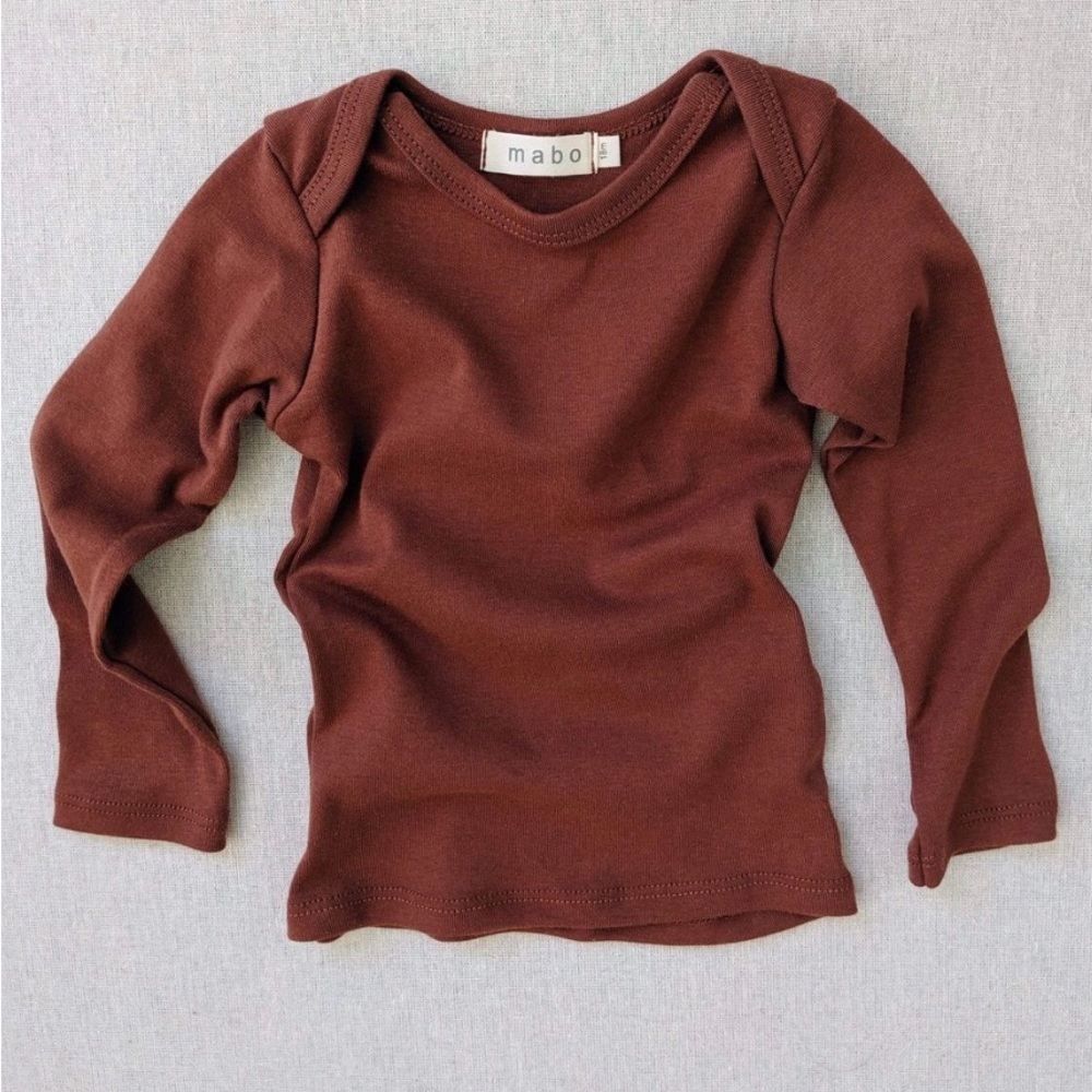MABO organic cotton lap tee - chestnut